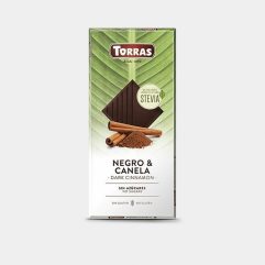 TORRAS STEVIA CHOCOLATE NEGRO-CANELA 125GR (43)