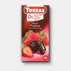 TORRAS 0% CHOCO NEGRO-FRESAS 75GR (528)